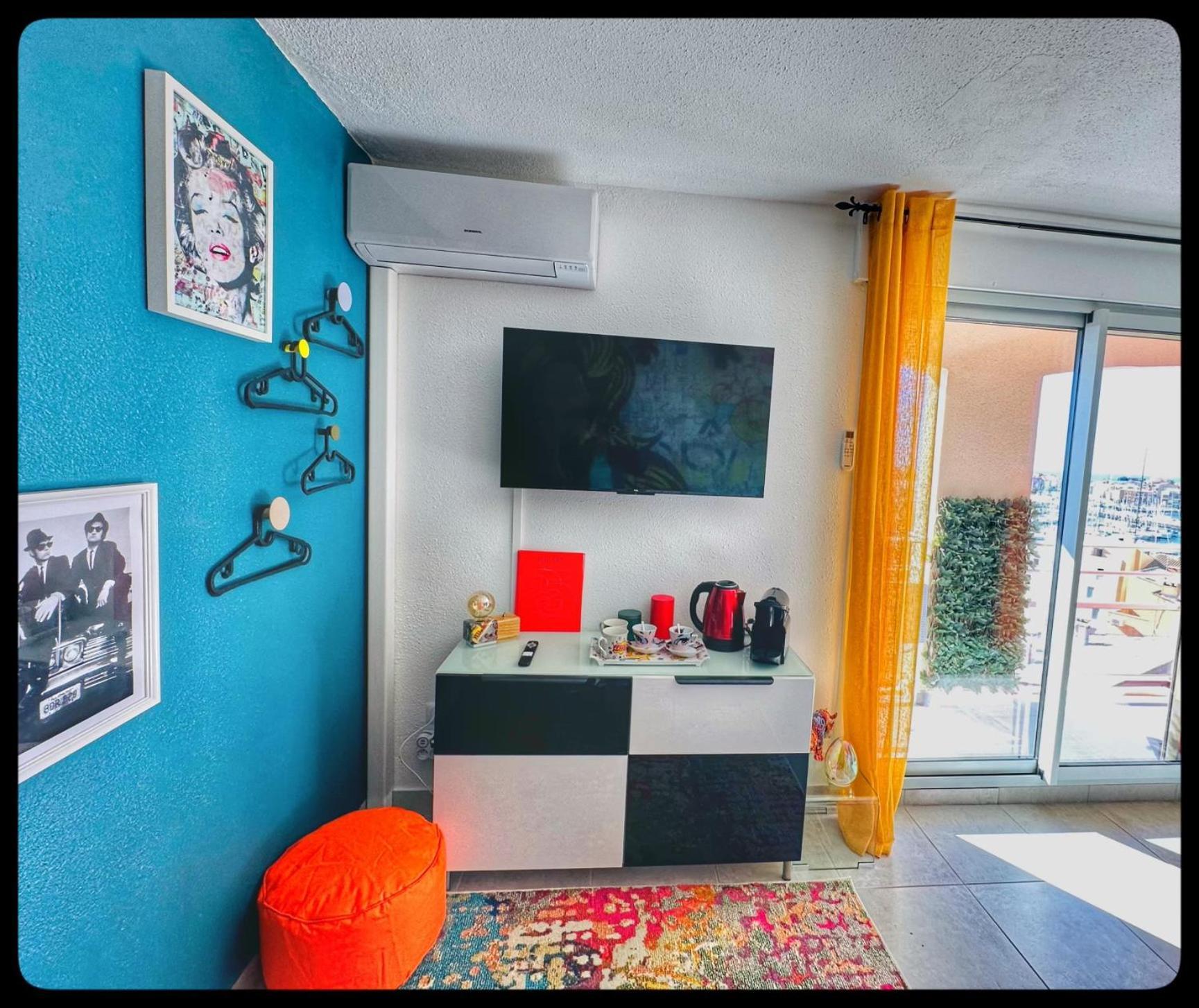 Centre Port,Vue Panoramique,Clim,Balcon,Wifi Apartman Agde Kültér fotó