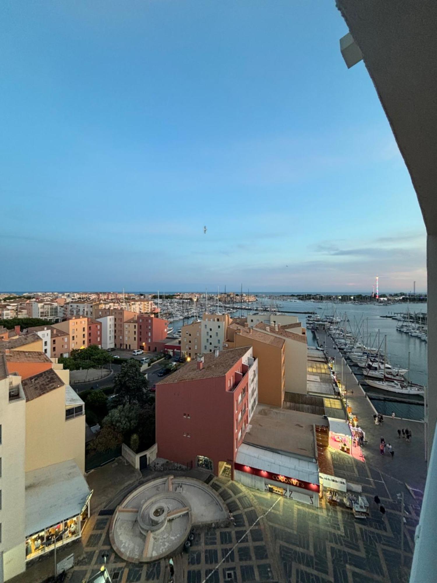 Centre Port,Vue Panoramique,Clim,Balcon,Wifi Apartman Agde Kültér fotó
